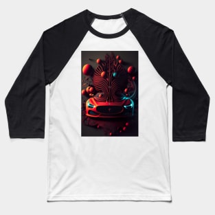 Abstract red supercar design Baseball T-Shirt